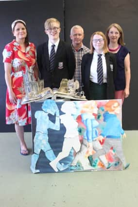 Staff at New-Bridge Integrated College Art Department is delighted to announce that GCSE student Nathan Hood is the overall winner of the Carson Prize Key Stage 4 2018. Fellow GCSE student Alexandra Savage came highly commended in the same competition.